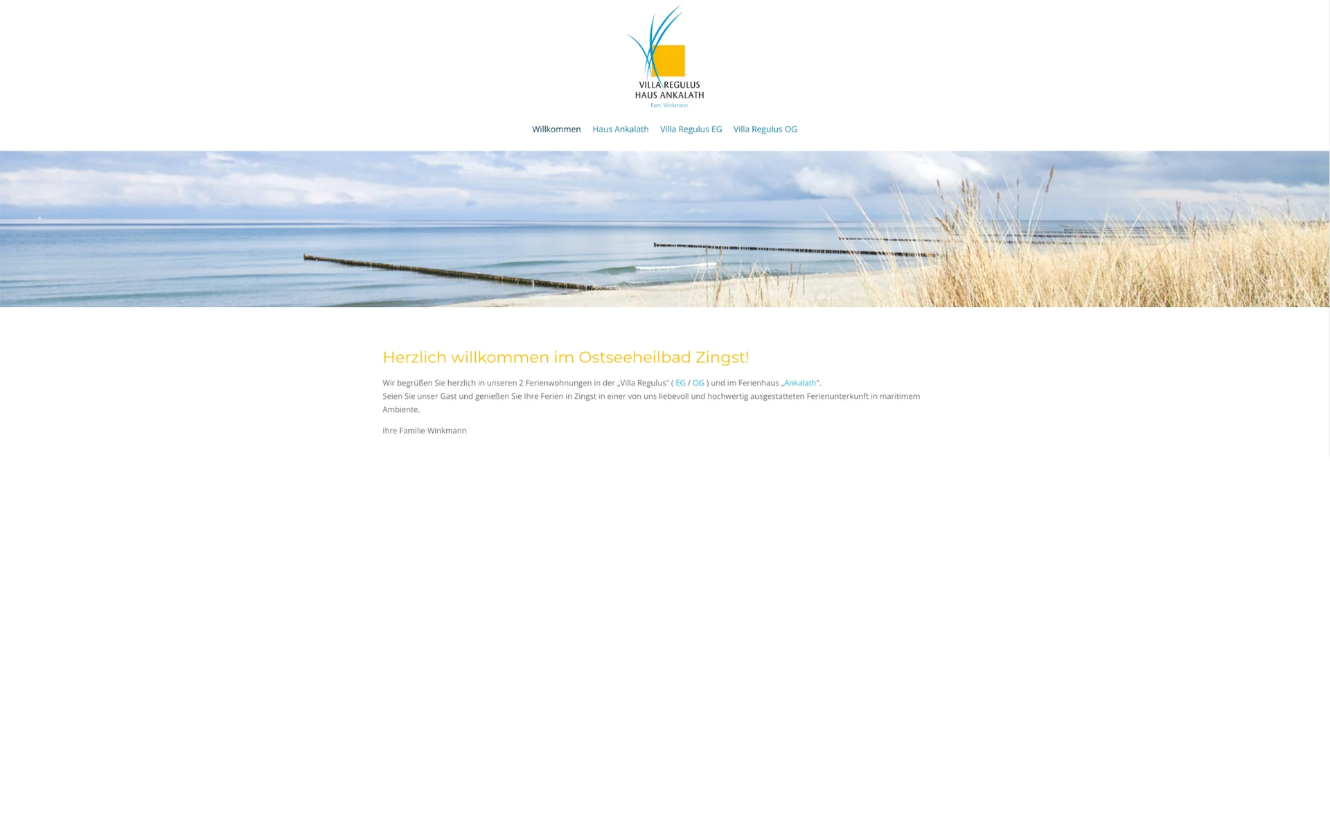 Website Villa Regulus